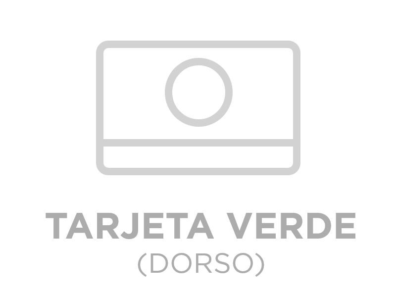 Tarjeta Verde Dorso